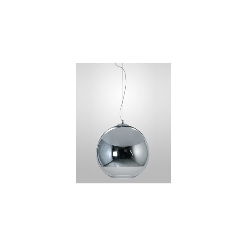 Colgante esfera Ø 35cm, espejado cromo o cobre, 1 lámpara
